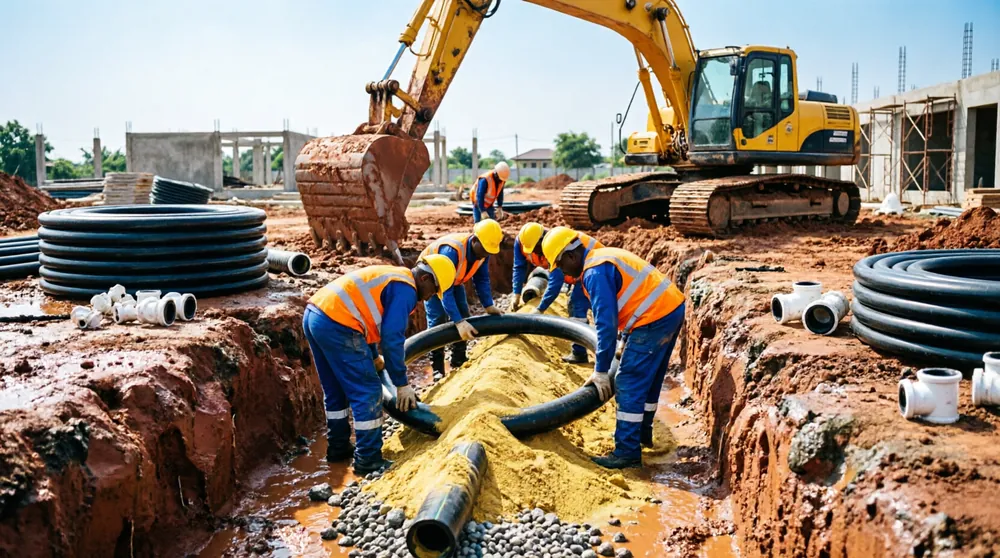 Water reticulation and overhead tank installation in Abuja